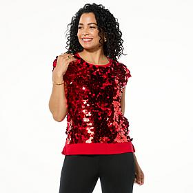 LB70 by Lloyd Boston Entrance Maker Sequin Pullover Sweater