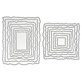 LDRS Creative Hand-Torn Edge-Look Die Set of 2 - Rectangle and Square
