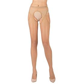 LECHERY Sheer Suspender Crotchless Tights 1-Pair
