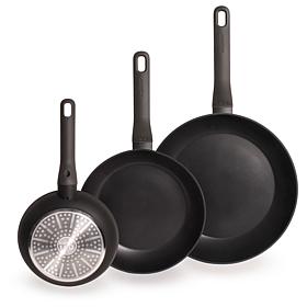 Leo 3pc Nonstick Frying Pan Set 8", 10", 11" with Stay-Cool Handles
