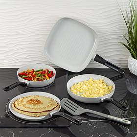 Leo Glints 5-piece Cookware Set with CeraGreen Coating