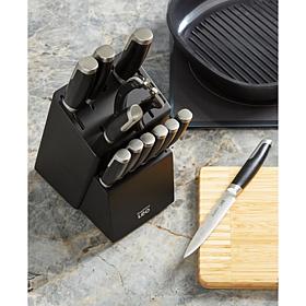 Leo Graphite 13pc Knife Block Set with Sharpener