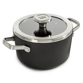 Leo Graphite 8" Stockpot 3.3qt with Glass Lid