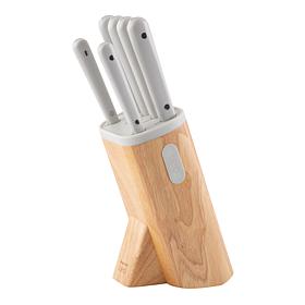 Leo Spirit 7-Piece Knife Block Set with Glossy Handles