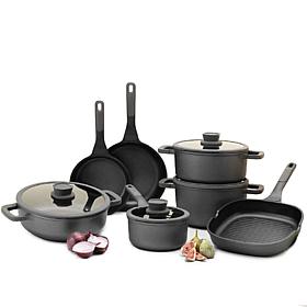 Leo Stone+ 11pc Cookware Set with Nonstick FernoGreen Coating