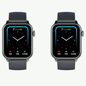 Letsfit Set of 2 E52 Black Bezel Smart Watch