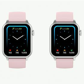 Letsfit Set of 2 E52 Silvertone Bezel Smart Watch