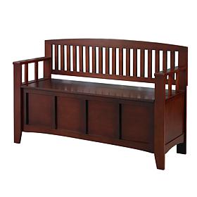Linon Home Claudia Storage Bench - Brown