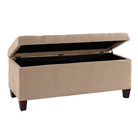 Linon Home Holly Shoe Storage Ottoman
