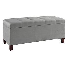Linon Home Holly Shoe Storage Ottoman