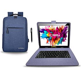 LINSAY 10.1 "IPS 256GB Octa-Core Tablet with Keyboard & Backpack