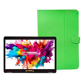 LINSAY 10.1" Octa Core 128GB Android 15 Tablet Bundle
