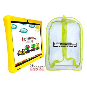 LINSAY 10.1" Octa Core 128GB Tablet Bundle