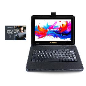 LINSAY 10.1"Octa Core 256GB Tablet with Black Keyboard and App Packt
