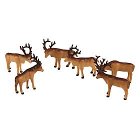 Lionel Trains Warner Brothers Polar Express Caribou Figure 6-Pack