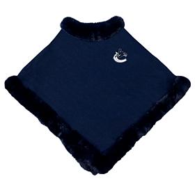Little Earth NHL Vancouver Canucks Faux Fur Trim Poncho