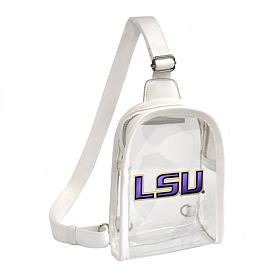 Littlearth NCAA Louisiana State Tigers 3D Logo Clear Mini Sling
