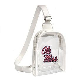 Littlearth NCAA Mississippi Rebels 3D Logo Clear Mini Sling