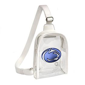 Littlearth NCAA Penn State Nittany Lions 3D Logo Clear Mini Sling