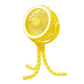 Living Glow 3-in-1 Rechargeable Fan with Light & Phone Charger