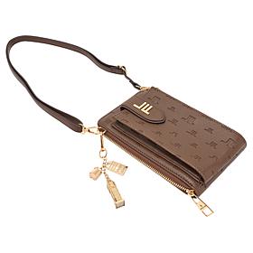 London Fog Wanderlust Logo-Embossed Phone Crossbody Bag
