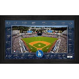 Los Angeles Dodgers Framed 2025 Signature Field Team Roster