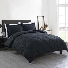 Lotus Home Bacteria Inhibiting Diamond Stitch Comforter Mini Set, Twin