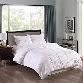 Lotus Home Bacteria Reducing WaterResistant Pintuck Comforter Set F/Q