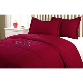 Lotus Home Bacteria Reducing Water/Stain Resistant Comforter Set F/Q