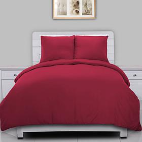 Lotus Home Stayclean Bacteria-Reducing Microfiber Duvet Cover Mini Set