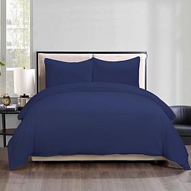 Lotus Home Stayclean Bacteria-Reducing Microfiber Duvet Cover Mini Set