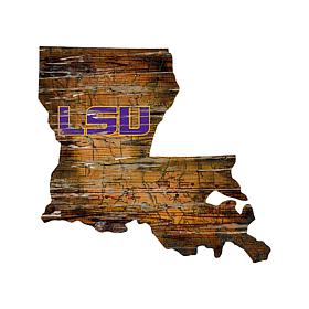 LSU Distressed State with Logo