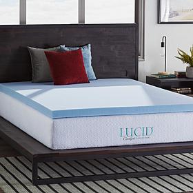LUCID Comfort Collection 3" Gel Memory Foam Mattress Topper - King