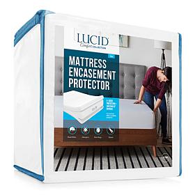 LUCID Comfort Collection Encasement Mattress Protector - Queen