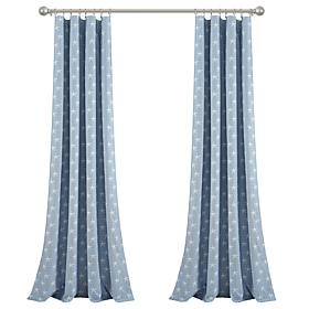 Lush Décor Blackout Window Curtain Panel 95x52 - Unicorn Rainbow Star