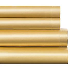 Luxury Home Silky Soft Satin 4-Piece Sheet Set- Queen