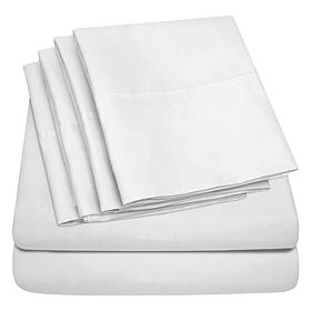 Luxury Home Ultra Soft 6-Piece Microfiber Sheet Set - King 