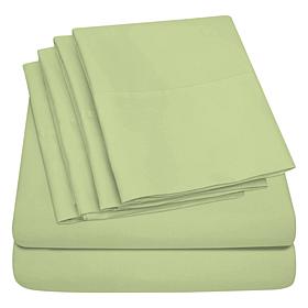 Luxury Home Ultra Soft 6-Piece Microfiber Sheet Set - King 