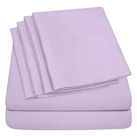Luxury Home Ultra Soft 6-Piece Microfiber Sheet Set - King 