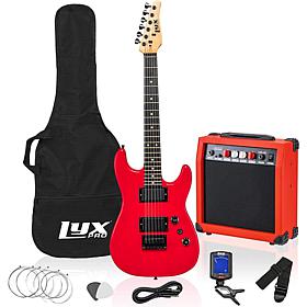 LyxPro 36" Electric Guitar Kit, Beginner Kit for Kids w/20W Amp & More