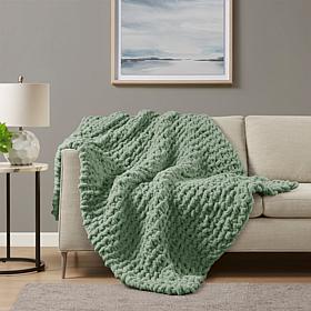 Madison Park Chenille Chunky Knit Throw 50"W x 60"L