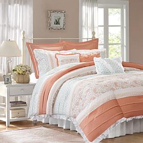 Madison Park Dawn 9-Piece Cotton Percale Comforter Set - Cal King