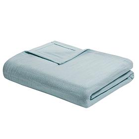 Madison Park Freshspun Basketweave Cotton Blanket - Twin