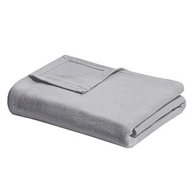 Madison Park Freshspun Basketweave Cotton Blanket - Twin