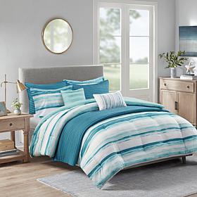 Madison Park Marina 8-pc Seersucker Comforter/Coverlet Set - K/Cal K