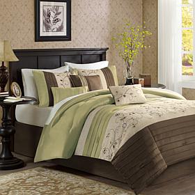 Madison Park Serene 7pc Comforter Set - King/Green