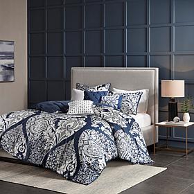Madison Park Vienna 6-pc Printed Duvet Cover Set - Grey, King/Cal King