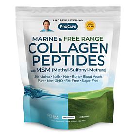 Marine and Free Range Collagen Peptides with MSM - 120 Servings