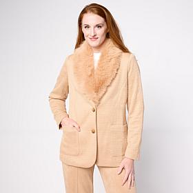 Mark & James by Badgley Mischka Onyx Tweed Knit Blazer