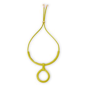 MarlaWynne 24-1/2" Faux Leather Adjustable Drop Necklace